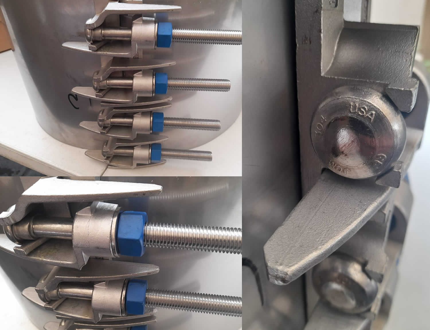 Abrazadera de reparación en acero inoxidable de 22